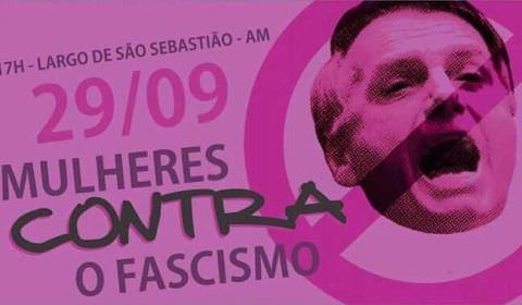 Movimento Mulheres Contra o Fascismo fará manifestação em Manaus