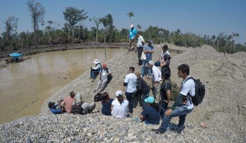 Mineradores de pequena escala do Rio Madeira participam de intercâmbio no Peru