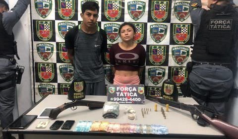 PM prende dez pessoas e apreende dois adolescentes em Manaus e no interior do Estado