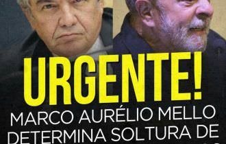 Marco Aurélio Mello determina soltura de todos os presos com condenação após segunda instância, incluindo Lula