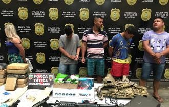 Quadrilha é presa pela Força Tática com drogas, armas e R$ 32 mil