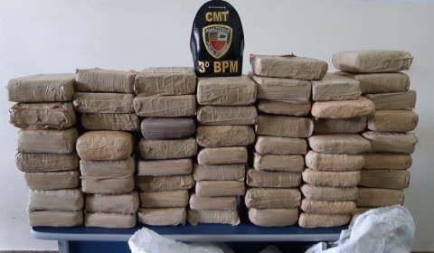 Polícia Militar apreende 61 quilos de droga em Tefé e detém suspeito de 38 anos