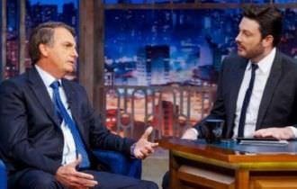 Danilo Gentili entrevista o presidente Jair Bolsonaro no The Noite