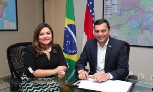 Wilson Lima anuncia Joana Darc como líder do Governo na ALE-AM