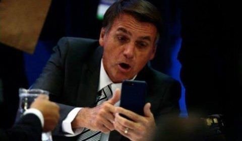 Disparos em massa pelo WhatsApp foram a favor e contra minha campanha, diz Bolsonaro