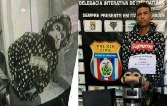 Homem fantasiado de macaco é preso por diversos furtos a residências no Amazonas