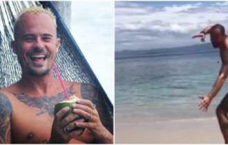 Paulinho Vilhena posta vídeo nu na praia, imagem viraliza e é apagada de rede social