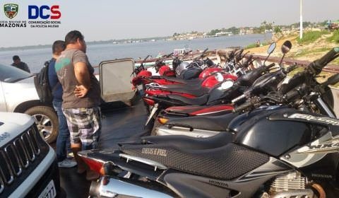 Polícia Militar por meio do 3º BPM de Tefé apreende 13 motocicletas irregulares