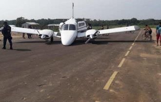 Aeronave que transportava servidores do Estado sofre acidente em Canutama