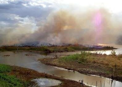 Carbono negro encontrado no rio Amazonas revela queimadas recentes na floresta