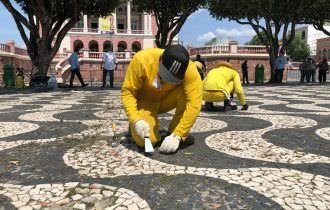 Internos iniciam reforma no Largo de São Sebastião