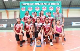 Santa Etelvina/Ceti João Braga conquista Amazonense de Handebol Feminino Infantil