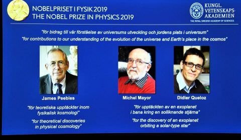 Estudo sobre origem do universo dá Nobel de Física a 3 cientistas