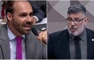 “Eu sei que você gosta dos meus vídeos pornôs”, diz Frota para Eduardo Bolsonaro