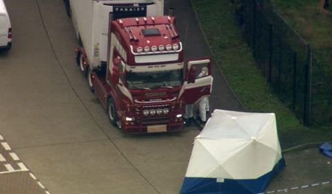 Mortos achados em caminhão no Reino Unido são de nacionalidade chinesa