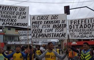 Mototaxistas acusam prefeito de Tefé de perseguição
