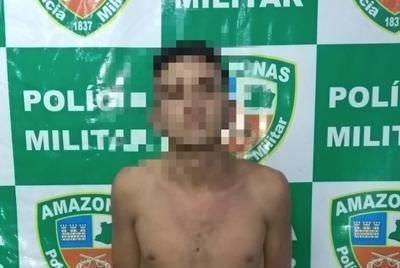 Jovem é preso por roubar x-saladas e renda de lanchonete em Manaus