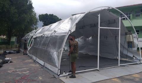 EXCLUSIVO: Exército monta hospital de campanha no Amazonas em menos de 24h 