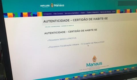 ‘Habite-se’ pode ter validação conferida no site do Implurb
