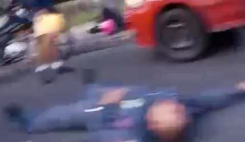 Acidente com vítima lesionada na Avenida Rodrigo Otávio após a Ufam (Vídeo)