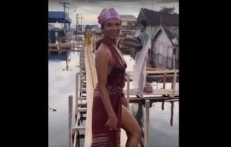 Moradores de Manacapuru promovem concurso ‘Miss Ponte’ (Veja o vídeo)