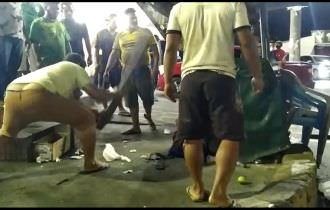 Ladrão é espancado após roubo frustrado na Bola do Produtor (vídeo)