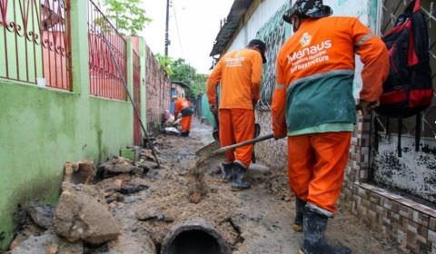 Prefeitura de Manaus recupera rede de drenagem profunda na zona Leste