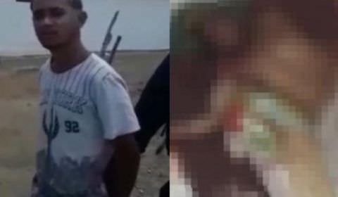 Jovem que cortou a garganta e arrancou a língua do próprio pai é preso por policiais
