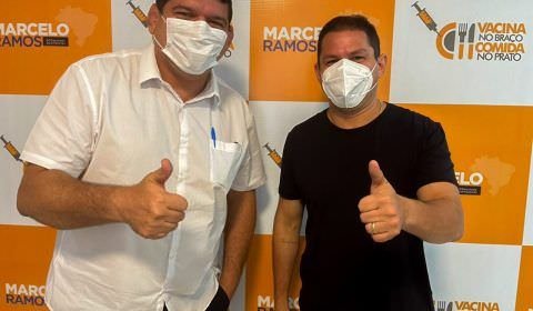 Allan se reúne com Marcelo Ramos e garante emenda parlamentar para a infraestrutura, esporte e cultura