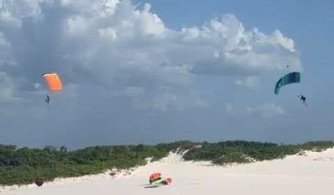 Paraquedista morre ao sofrer acidente em barreirinhas (veja o vídeo)