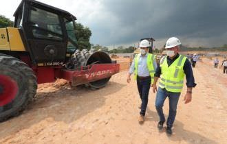 Governador Wilson Lima vistoria obras da segunda fase do complexo viário Anel Sul, na zona oeste de Manaus