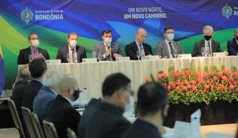 Em Rondônia, Wilson Lima participa de reunião que aprovou R$ 7,9 bilhões em investimentos e 1,4 mil novos empregos na ZFM