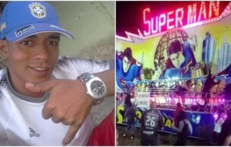 Homem morre ao cair de brinquedo e ser esmagado por estrutura em parque de diversões; cinco pessoas ficam feridas ; Veja o vídeo