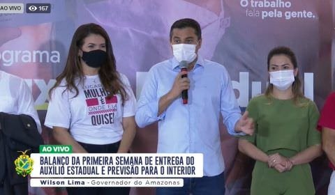 Wilson Lima anuncia entrega do cartão ‘auxílio estadual’ para o interior a partir do dia 19 