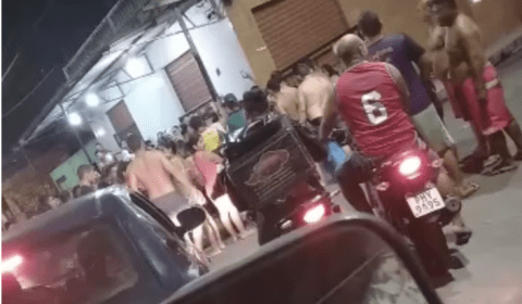 Assaltantes imploram pela polícia após receberem ‘carinho caloroso’ da população, em Manaus