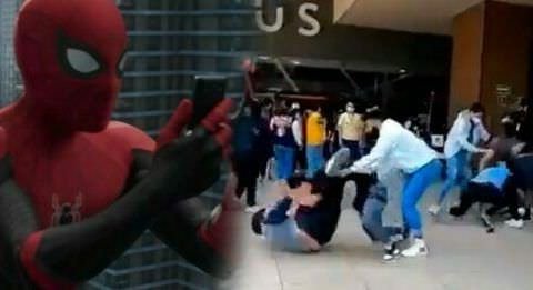 ‘Porradão’ na fila do cinema tem chute e soco na cara por ingressos do Homem-Aranha; veja vídeo