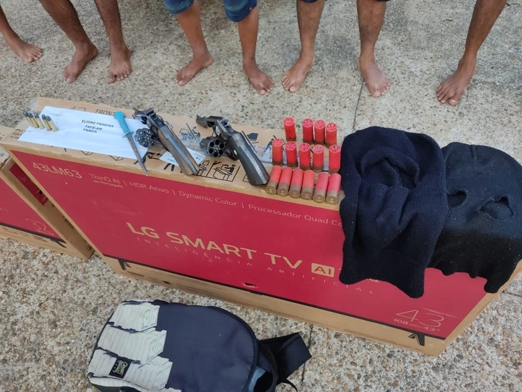 Quadrilha é presa após série de roubos e furtos no interior do Amazonas