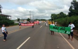 Comunidades de Iranduba manifestam-se contrários à instalação de aterro sanitário na cidade