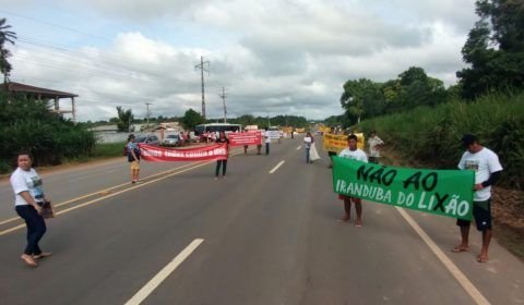 Comunidades de Iranduba manifestam-se contrários à instalação de aterro sanitário na cidade