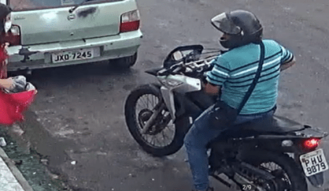 Alerta: se você ver esse motoqueiro no São José, corra e chame a polícia; veja vídeo