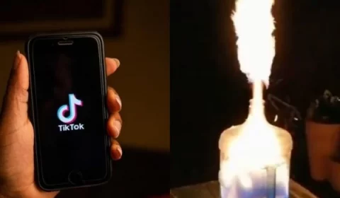 Criança é hospitalizada com graves queimaduras após truque do TikTok