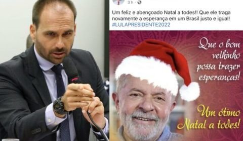 Eduardo Bolsonaro denuncia deputado ao MP por fazer propaganda eleitoral antecipada de Lula