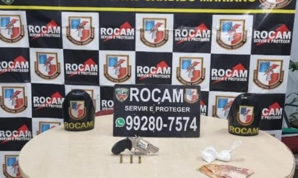 Homem armado é preso em Manaus vendendo drogas em via pública