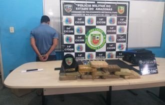 Homem é preso com 10 kg de drogas em casa em Manaus