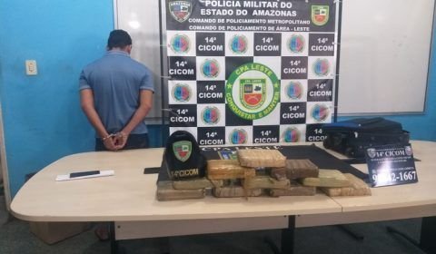 Homem é preso com 10 kg de drogas em casa em Manaus