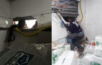 Homem morre entalado ao tentar roubar casa de frios em Manaus