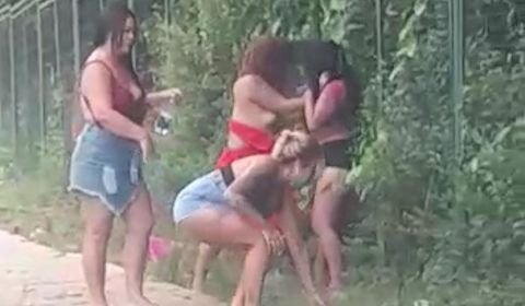 Mulheres saem na 'porrada' próximo a reserva Adolfo Duque (veja o vídeo)