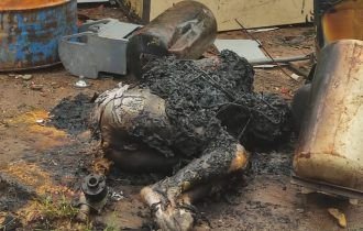URGENTE: corpo é encontrado carbonizado em lixão