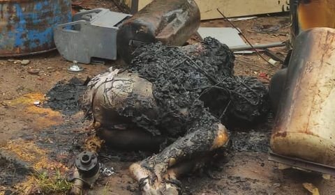 URGENTE: corpo é encontrado carbonizado em lixão