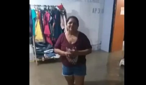 ‘Vou ter que jogar tudo fora’, diz moradora do Bairro da União que teve casa alagada durante temporal (ver vídeo)
